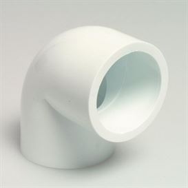 White Elbow 90° glue socket 1 1/2\"